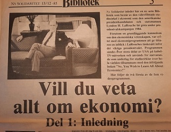 Lyndon LaRouches kurs i Fysisk Ekonomi: Anmäl dig till studiecirkel!