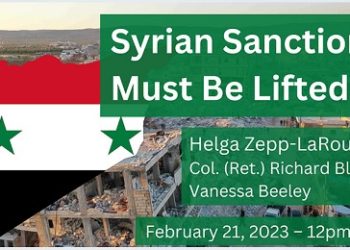 Jordbävningsoffren måste kunna undsättas! Häv blockaden mot Syrien omedelbart!