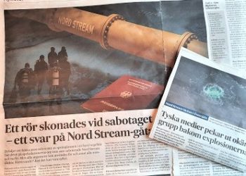 Nord Stream blåstes upp stort i SvD den 12.3