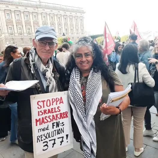 Septemberupproret vid Riksdagens öppnande 2025, Rosa och Ulf Flygbladsutdelning