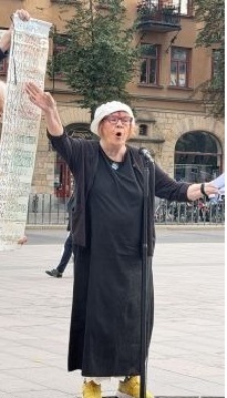 Hiroshimadagen 6.8 2026 på Odenplan i Stockholm: Tal av Agneta Norberg