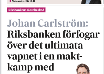 Finansvärlden försöker ta total kontroll över den ekonomiska politiken